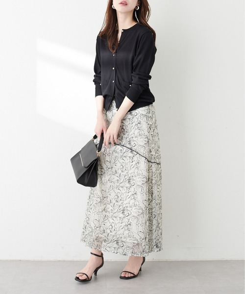 natural couture(ナチュラルクチュール)の「プチプラ金釦ベーシックカーデ(カーディガン/ボレロ・レディース・ピンク/アイボリー/グレイッシュベージュ/サックスブルー/ブラック・FREE)」の17枚目の写真