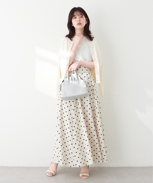 natural couture(ナチュラルクチュール)の「プチプラ金釦ベーシックカーデ(カーディガン/ボレロ・レディース・ピンク/アイボリー/グレイッシュベージュ/サックスブルー/ブラック・FREE)」の8枚目の写真