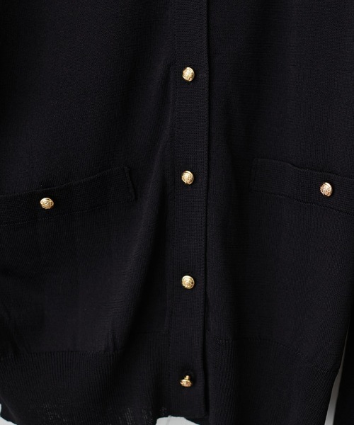 natural couture(ナチュラルクチュール)の「プチプラ金釦ベーシックカーデ(カーディガン/ボレロ・レディース・ピンク/アイボリー/グレイッシュベージュ/サックスブルー/ブラック・FREE)」の18枚目の写真