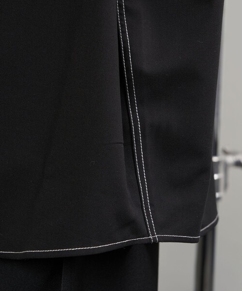 PUBLUX（パブリュクス）の「PUBLUX/パブリュクス レギュラーカラービッグステッチシャツ(限定展開)（シャツ/ブラウス・メンズ・ナチュラル/ブラック・SMALL/MEDIUM/LARGE）」の20枚目の写真