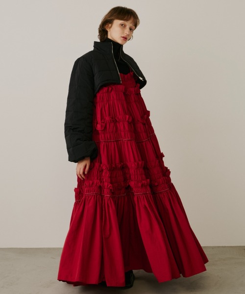 ギャザーキャミフリルワンピース（ワンピース）｜PERNA（ペルナ