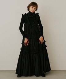 PERNA（ペルナ）の「ギャザーキャミフリルワンピース（ワンピース）」