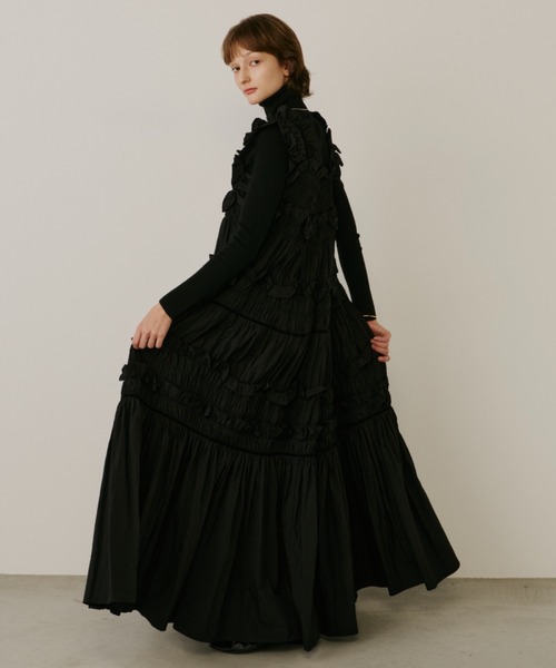 ギャザーキャミフリルワンピース（ワンピース）｜PERNA（ペルナ