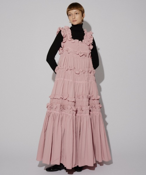 ギャザーキャミフリルワンピース（ワンピース）｜PERNA（ペルナ）の