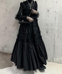 PERNA（ペルナ）の「ギャザーキャミフリルワンピース（ワンピース）」