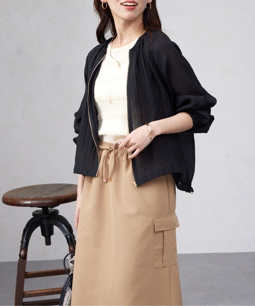 Chez toi（シェトワ）の「裾ドロストシアーブルゾン（ブルゾン