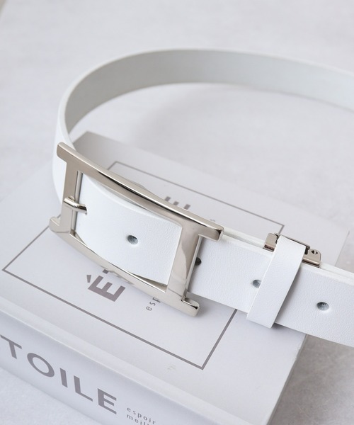 HERMES ホワイト　レザー ベルト Hバックル HERMES（ベルト）のフリマアイテム一覧