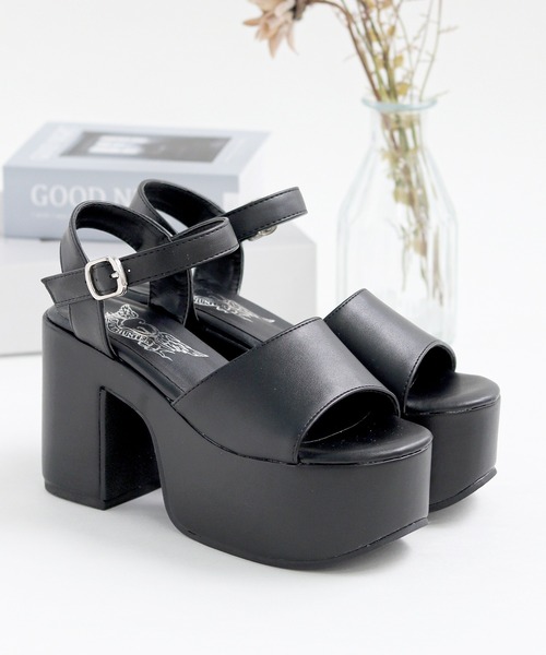 LOVEHUNTER(ラブハンター)の「厚底 アンクルストラップ サンダル (1686) /Love Hunter(サンダル・レディース・ブラック/ブラック系その他/ホワイト/シルバー/ブラック系その他2・S/M/L/LL)」の6枚目の写真