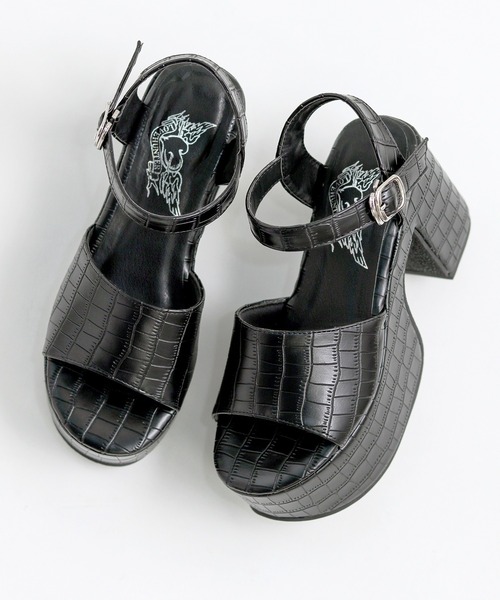 LOVEHUNTER(ラブハンター)の「厚底 アンクルストラップ サンダル (1686) /Love Hunter(サンダル・レディース・ブラック/ブラック系その他/ホワイト/シルバー/ブラック系その他2・S/M/L/LL)」の15枚目の写真