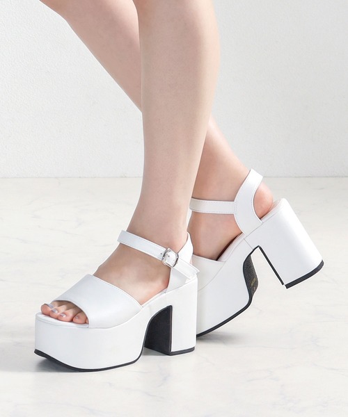 LOVEHUNTER(ラブハンター)の「厚底 アンクルストラップ サンダル (1686) /Love Hunter(サンダル・レディース・ブラック/ブラック系その他/ホワイト/シルバー/ブラック系その他2・S/M/L/LL)」の10枚目の写真