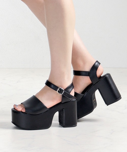 LOVEHUNTER(ラブハンター)の「厚底 アンクルストラップ サンダル (1686) /Love Hunter(サンダル・レディース・ブラック/ブラック系その他/ホワイト/シルバー/ブラック系その他2・S/M/L/LL)」の13枚目の写真