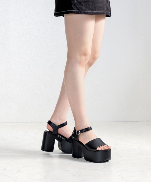 LOVEHUNTER(ラブハンター)の「厚底 アンクルストラップ サンダル (1686) /Love Hunter(サンダル・レディース・ブラック/ブラック系その他/ホワイト/シルバー/ブラック系その他2・S/M/L/LL)」の14枚目の写真