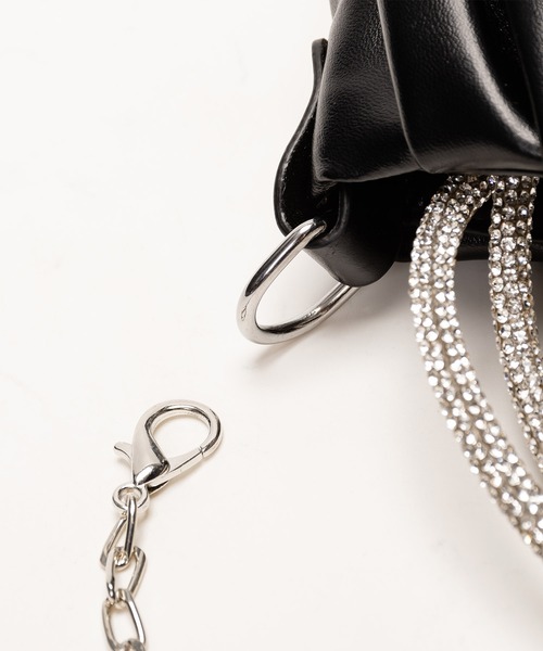 SVEC（シュベック）の「シャーリング ミニ ショルダーバッグ（ショルダーバッグ・レディース・グリーン/ピンク/パープル/ブラック・FREE）」の8枚目の写真