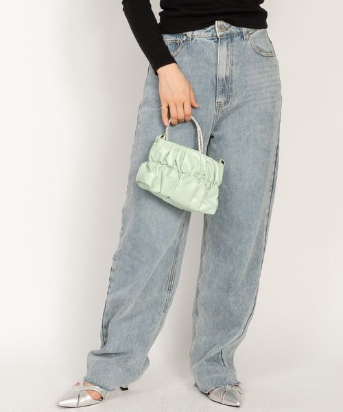 SVEC（シュベック）の「シャーリング ミニ ショルダーバッグ（ショルダーバッグ・レディース・グリーン/ピンク/パープル/ブラック・FREE）」の16枚目の写真