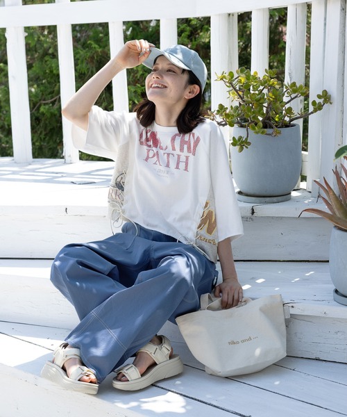 niko and...（ニコアンド）の「オリジナルテープベルトスポーツサンダル（サンダル・レディース・その他1/その他2/ブラック/アイボリー・MEDIUM/LARGE/SMALL）」の7枚目の写真