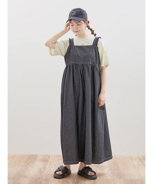 Samansa Mos2(サマンサ モスモス)の「【汗染み防止】お花刺繍Tシャツ(Tシャツ/カットソー・レディース・キナリ/ブラック/オフホワイト/ミント・F)」の11枚目の写真