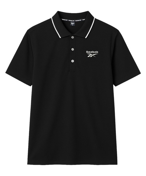 raiさま専用★SLDO. 半袖ポロシャツ M 黒 ブラック ボタンダウン セール】【別注】WEB限定 Reebok リーボック ブランド ロゴ 刺繍