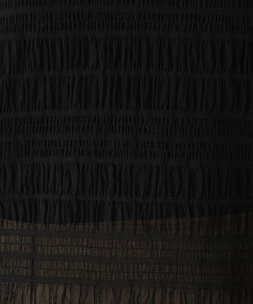 LEPSIM（レプシィム）の「シャーリング5分袖プルオーバー　114634（Tシャツ/カットソー・レディース・ブラック/アイボリー・FREE）」の22枚目の写真