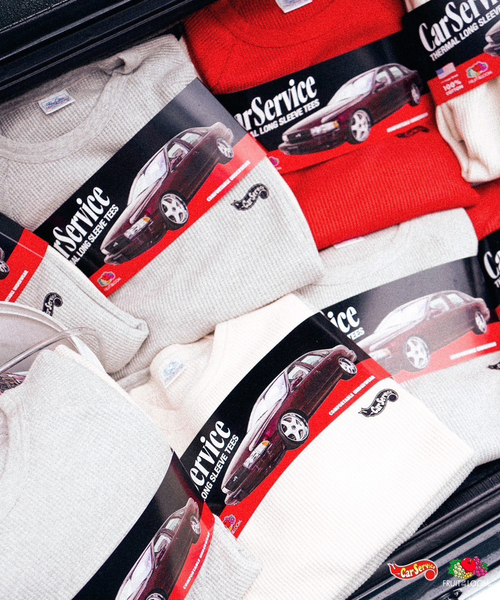 CarService ×FRUIT OF THE LOOM】2P THERMAL LS（Tシャツ