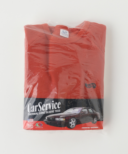 CarService ×FRUIT OF THE LOOM】2P THERMAL LS（Tシャツ