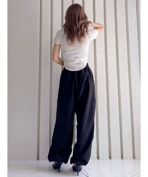GYDA(ジェイダ)の「2wayサイドダブルタックパンツ(その他パンツ・レディース・オフホワイト/ブラック・FREE)」の12枚目の写真