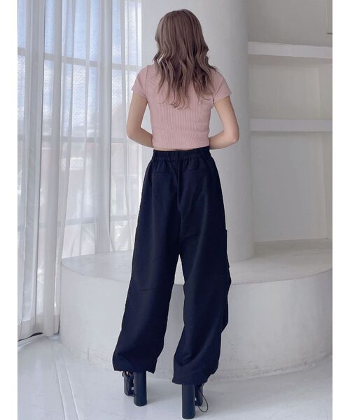 GYDA(ジェイダ)の「2wayサイドダブルタックパンツ(その他パンツ・レディース・オフホワイト/ブラック・FREE)」の15枚目の写真
