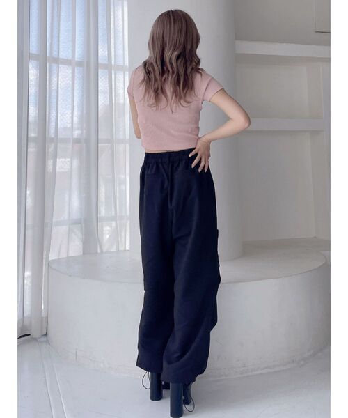 GYDA(ジェイダ)の「2wayサイドダブルタックパンツ(その他パンツ・レディース・オフホワイト/ブラック・FREE)」の16枚目の写真