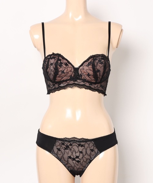 LA PEAU DE GEM strap bra ダークグレー ストラップブラ - メルカリ