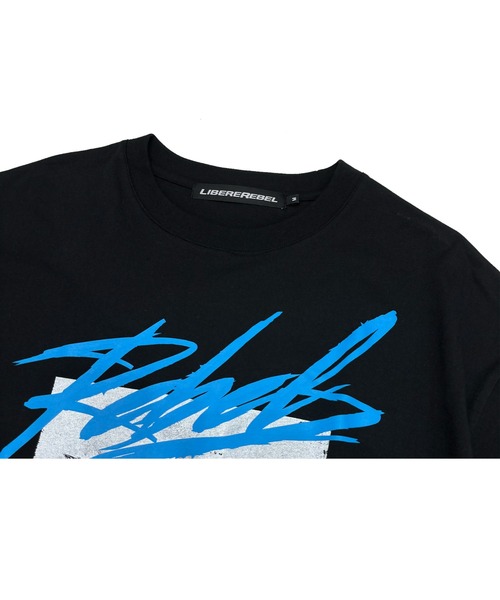 LIBERE（リベーレ）の「『LIBERE REBLE』REBEL GRAPHIC TEE（Tシャツ/カットソー・メンズ・ブラック・LARGE/MEDIUM/SMALL）」の7枚目の写真