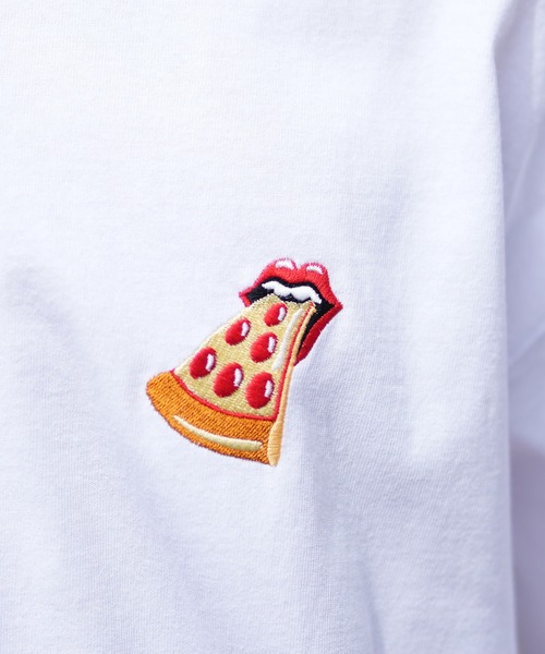 PIZZANISTA！（ピッザニスタ）の「【ムラサキスポーツ限定】PIZZANISTA/ピッザニスタ 半袖Tee オーバーサイズ ユニセックス PNTM242-02（Tシャツ/カットソー・メンズ・ホワイト/ブラック・M/XL/L）」の8枚目の写真