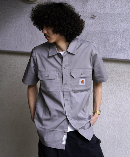 Carhartt WIP(カーハートダブリューアイピー)の「【CARHARTT WIP / カーハート ダブリューアイピー】SS MASTER SHIRT(シャツ/ブラウス・メンズ・ブラック/カーキ・MEDIUM/LARGE)」の1枚目の写真