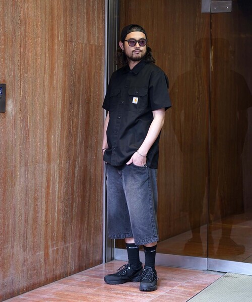 Carhartt WIP(カーハートダブリューアイピー)の「【CARHARTT WIP / カーハート ダブリューアイピー】SS MASTER SHIRT(シャツ/ブラウス・メンズ・ブラック/カーキ・MEDIUM/LARGE)」の8枚目の写真