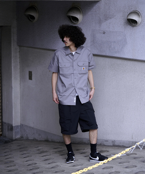 Carhartt WIP(カーハートダブリューアイピー)の「【CARHARTT WIP / カーハート ダブリューアイピー】SS MASTER SHIRT(シャツ/ブラウス・メンズ・ブラック/カーキ・MEDIUM/LARGE)」の9枚目の写真