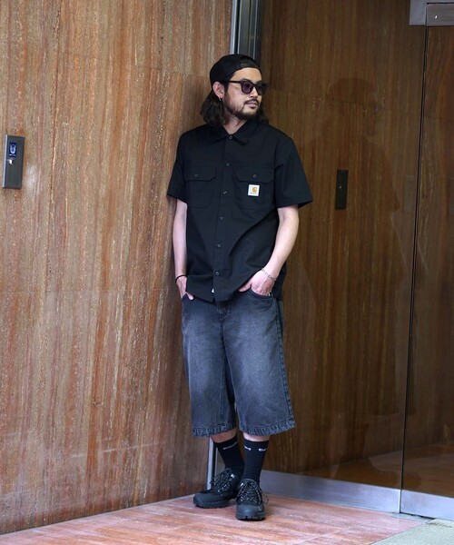 Carhartt WIP(カーハートダブリューアイピー)の「【CARHARTT WIP / カーハート ダブリューアイピー】SS MASTER SHIRT(シャツ/ブラウス・メンズ・ブラック/カーキ・MEDIUM/LARGE)」の10枚目の写真