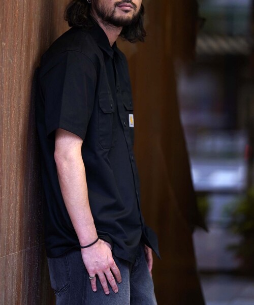 Carhartt WIP(カーハートダブリューアイピー)の「【CARHARTT WIP / カーハート ダブリューアイピー】SS MASTER SHIRT(シャツ/ブラウス・メンズ・ブラック/カーキ・MEDIUM/LARGE)」の13枚目の写真