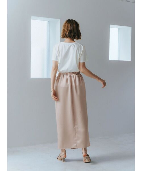 YECCA VECCA（イェッカヴェッカ）の「ロゴTee（Tシャツ/カットソー・レディース・オフホワイト/シルバー/ネイビー・FREE）」の4枚目の写真