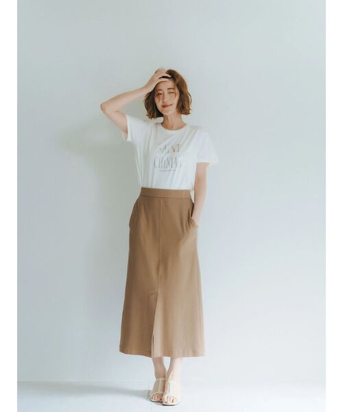 YECCA VECCA（イェッカヴェッカ）の「ロゴTee（Tシャツ/カットソー・レディース・オフホワイト/シルバー/ネイビー・FREE）」の9枚目の写真