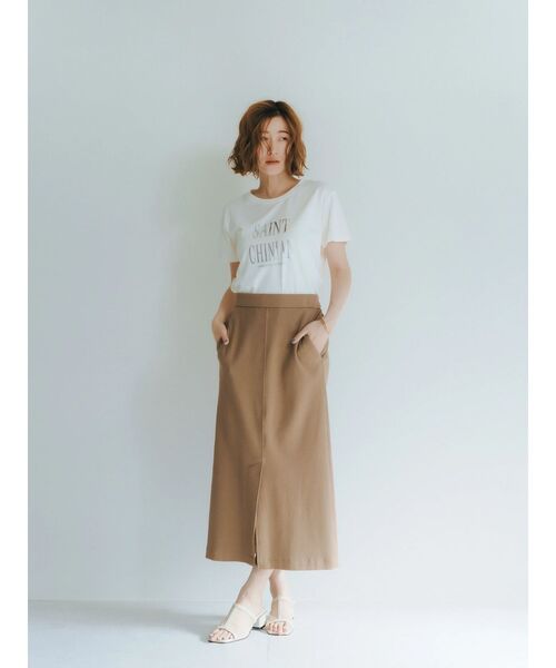 YECCA VECCA（イェッカヴェッカ）の「ロゴTee（Tシャツ/カットソー・レディース・オフホワイト/シルバー/ネイビー・FREE）」の10枚目の写真