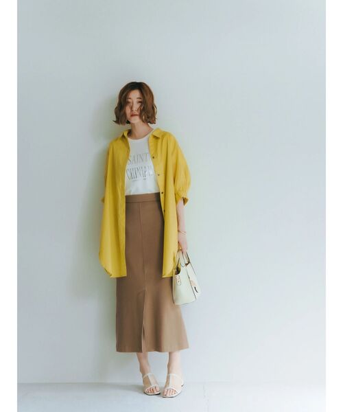 YECCA VECCA（イェッカヴェッカ）の「ロゴTee（Tシャツ/カットソー・レディース・オフホワイト/シルバー/ネイビー・FREE）」の14枚目の写真