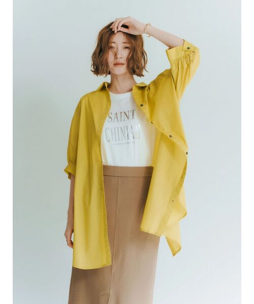 YECCA VECCA（イェッカヴェッカ）の「ロゴTee（Tシャツ/カットソー・レディース・オフホワイト/シルバー/ネイビー・FREE）」の15枚目の写真