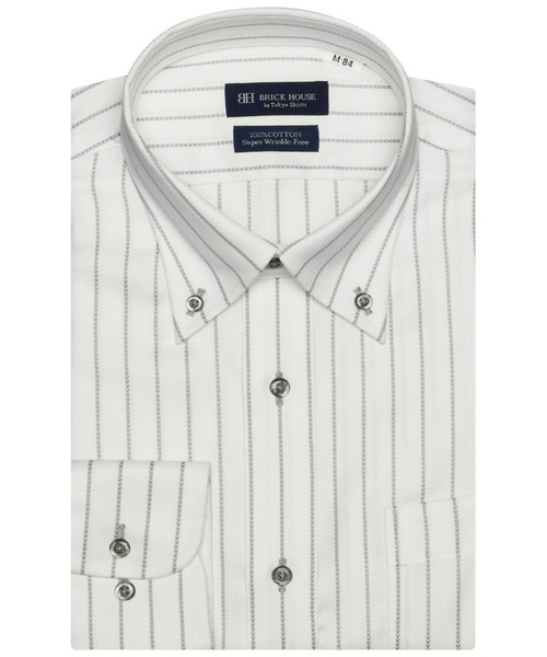 形態安定ノーアイロン ボタンダウン 長袖ビジネスワイシャツ（ビジネスシャツ）｜TOKYO SHIRTS（トウキョウシャツ）