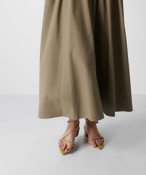 Bijou narrow flat sandals（サンダル）｜mirem（ミレム）