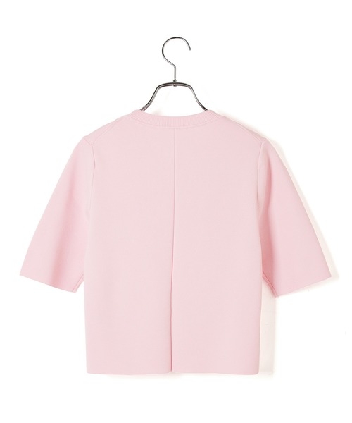 ADAM ET ROPE'（アダムエロペ）の「【環境配慮・洗える】クールタッチショートニットTシャツ（Tシャツ/カットソー・レディース・ホワイト/ブラック/ピンク系その他2・FREE）」の13枚目の写真