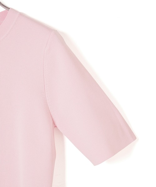 ADAM ET ROPE'（アダムエロペ）の「【環境配慮・洗える】クールタッチショートニットTシャツ（Tシャツ/カットソー・レディース・ホワイト/ブラック/ピンク系その他2・FREE）」の15枚目の写真