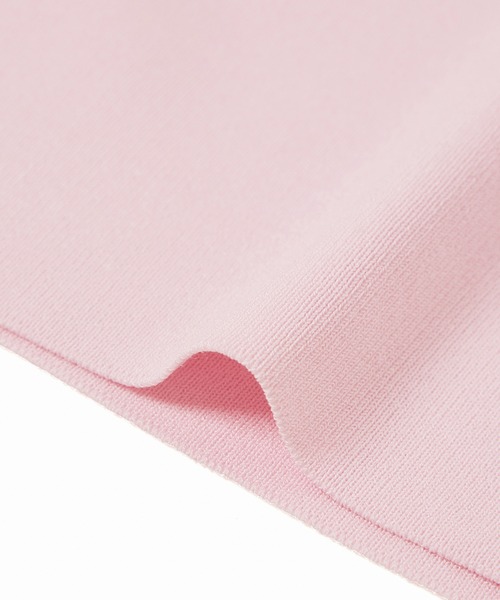 ADAM ET ROPE'（アダムエロペ）の「【環境配慮・洗える】クールタッチショートニットTシャツ（Tシャツ/カットソー・レディース・ホワイト/ブラック/ピンク系その他2・FREE）」の18枚目の写真