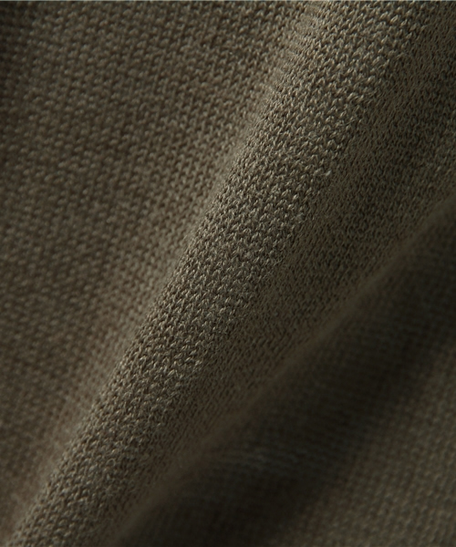 Green　Parks（グリーンパークス）の「・U麻混ﾆｯﾄ7分袖ﾌﾟﾙｵｰﾊﾞｰ（ニット/セーター・レディース・チャコールグレー/カーキ/レッド/ライトベージュ/ネイビー・FREE）」の12枚目の写真