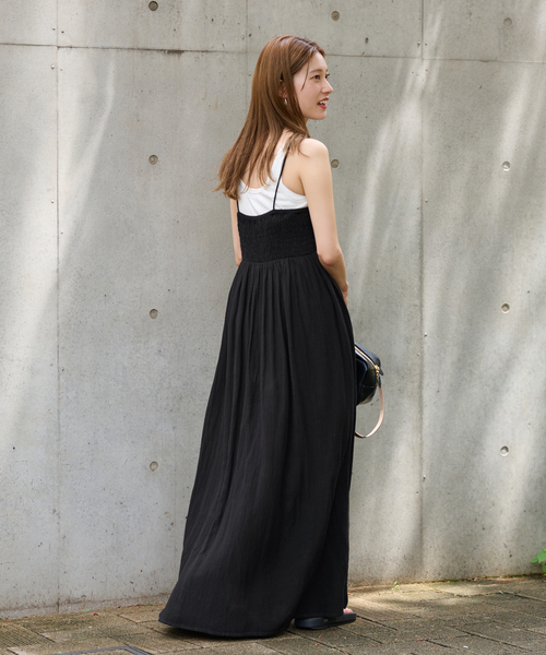 FRAMeWORK（フレームワーク）の「≪追加≫ベアトップキャミソールワンピース2（ワンピース・レディース・ブラック・36/38）」の8枚目の写真