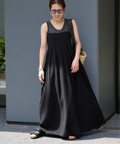 FRAMeWORK（フレームワーク）の「≪追加≫ベアトップキャミソールワンピース2（ワンピース・レディース・ブラック・36/38）」の5枚目の写真