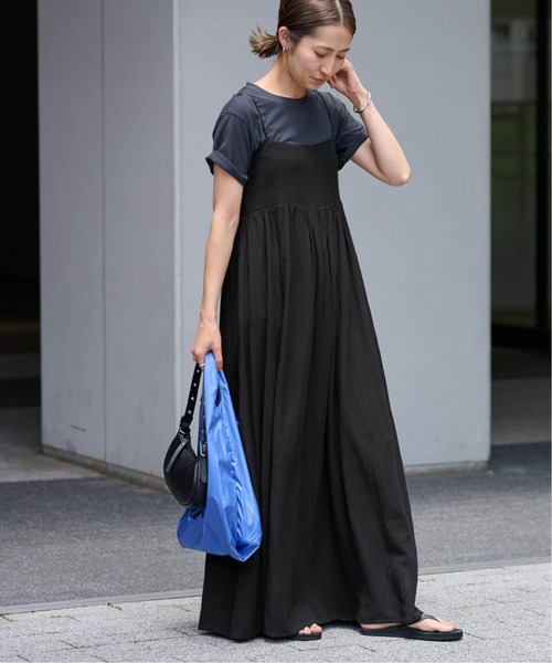 FRAMeWORK（フレームワーク）の「≪追加≫ベアトップキャミソールワンピース2（ワンピース・レディース・ブラック・36/38）」の21枚目の写真