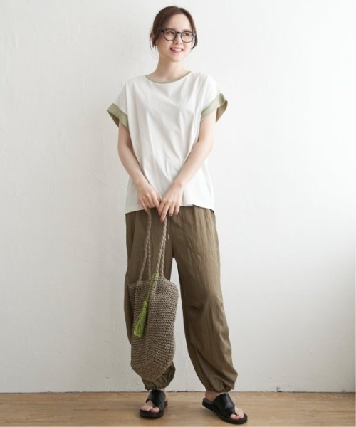 LBC(エルビーシー)の「ラメ袖フレンチスリーブTシャツ(Tシャツ/カットソー・レディース・ホワイト/ブラック/グレー/ブルー・M)」の9枚目の写真